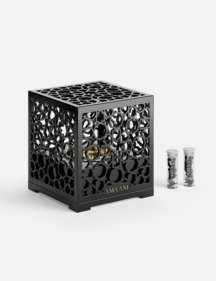 Amaani Mashrabiya Bakhoor Burner Black