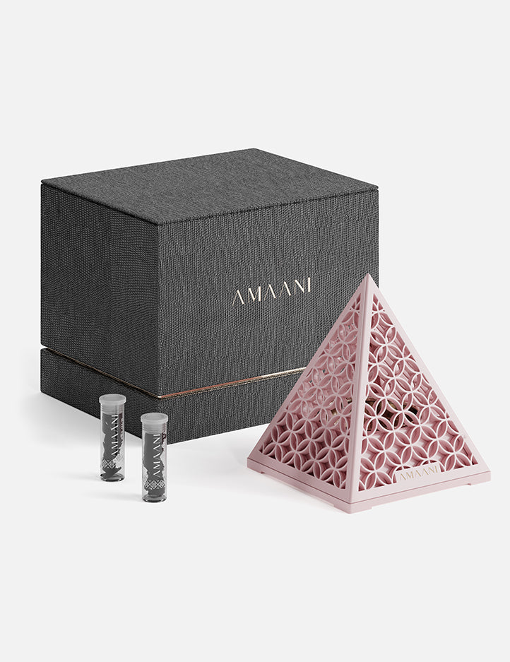 Amaani Bakhoor Burner Gift Set Pyramid Design